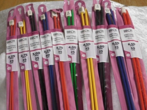 Birch Knitting Needles x 10 Pack 2